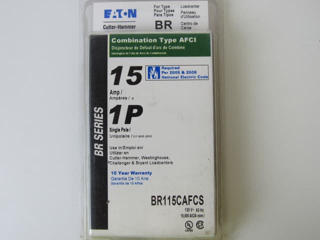 BR115CAFCS Part Image. Manufactured by Eaton.
