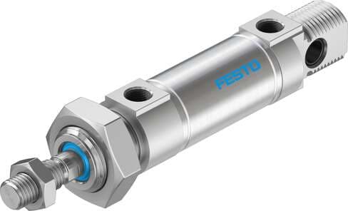 Festo 19218 standards-based cylinder DSNU-25-10-P-A Based on DIN ISO 6432, for proximity sensing. Various mounting options, with or without additional mounting components. With elastic cushioning rings in the end positions. Stroke: 10 mm, Piston diameter: 25 mm, Pist Festo 19218 standards-based cylinder DSNU-25-10-P-A Based on DIN ISO 6432, for proximity sensing. Various mounting options, with or without additional mounting components. With elastic cushioning rings in the end positions. Stroke: 10 mm, Piston diameter: 25 mm, Pist