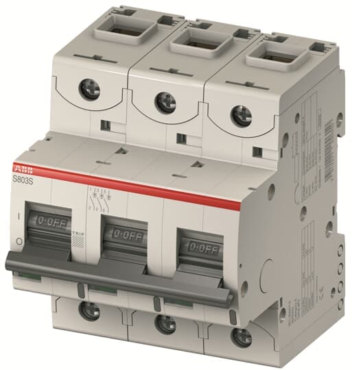 ABB Control S803U-K70 Circuit Breaker, High Performance, 3 pole, 70 A, 240 VAC, K Curve, UL 489 ABB Control S803U-K70 Circuit Breaker, High Performance, 3 pole, 70 A, 240 VAC, K Curve, UL 489
