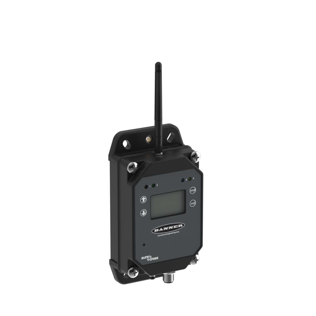 Banner DXM1200-B1R4 DXM1200 Controller; MultiHop Radio 2.4 GHz 65 mW; M7 Processor, 16MB Memory, LCD Display; RS485, Ethernet (M8) Banner DXM1200-B1R4 DXM1200 Controller; MultiHop Radio 2.4 GHz 65 mW; M7 Processor, 16MB Memory, LCD Display; RS485, Ethernet (M8)