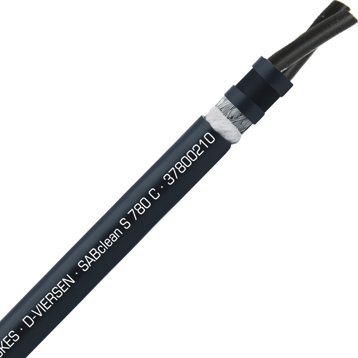 SAB 37800210 SABclean S 780 C - 18 AWG/2c, continuous flex shielded control cable, CE, RoHS SAB 37800210 SABclean S 780 C - 18 AWG/2c, continuous flex shielded control cable, CE, RoHS