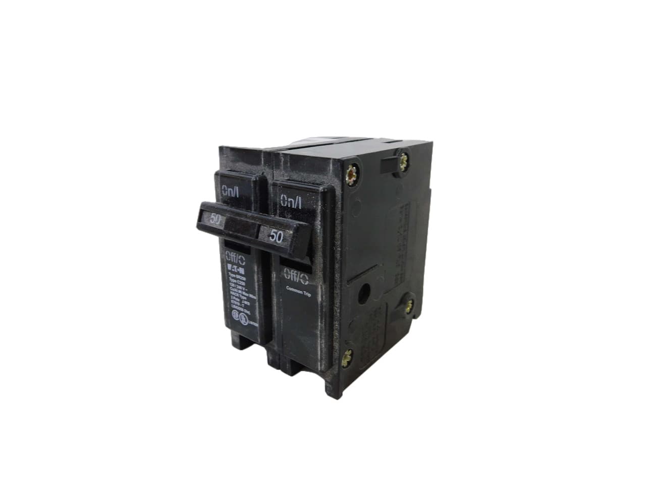 Eaton BR250 BR250 Eaton - Eaton BR Thermal magnetic circuit breaker, Type BR 1-Inch plug-on circuit breaker, 50 A, 10 kAIC, Two-pole, 120/240V, BR, Common breaker trip, #14-4 AWG Cu/Al, Q28, BR, Type BR Loadcenters Eaton BR250 BR250 Eaton - Eaton BR Thermal magnetic circuit breaker, Type BR 1-Inch plug-on circuit breaker, 50 A, 10 kAIC, Two-pole, 120/240V, BR, Common breaker trip, #14-4 AWG Cu/Al, Q28, BR, Type BR Loadcenters