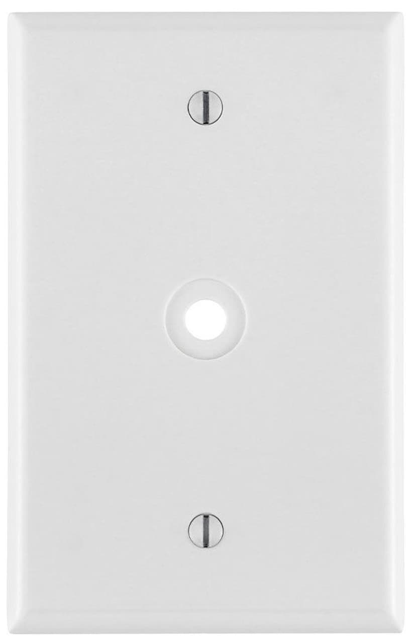 Leviton 80513-W WH WP 1G TEL/CABLE ,312 HOLE MIDWAY SIZE Leviton 80513-W WH WP 1G TEL/CABLE ,312 HOLE MIDWAY SIZE