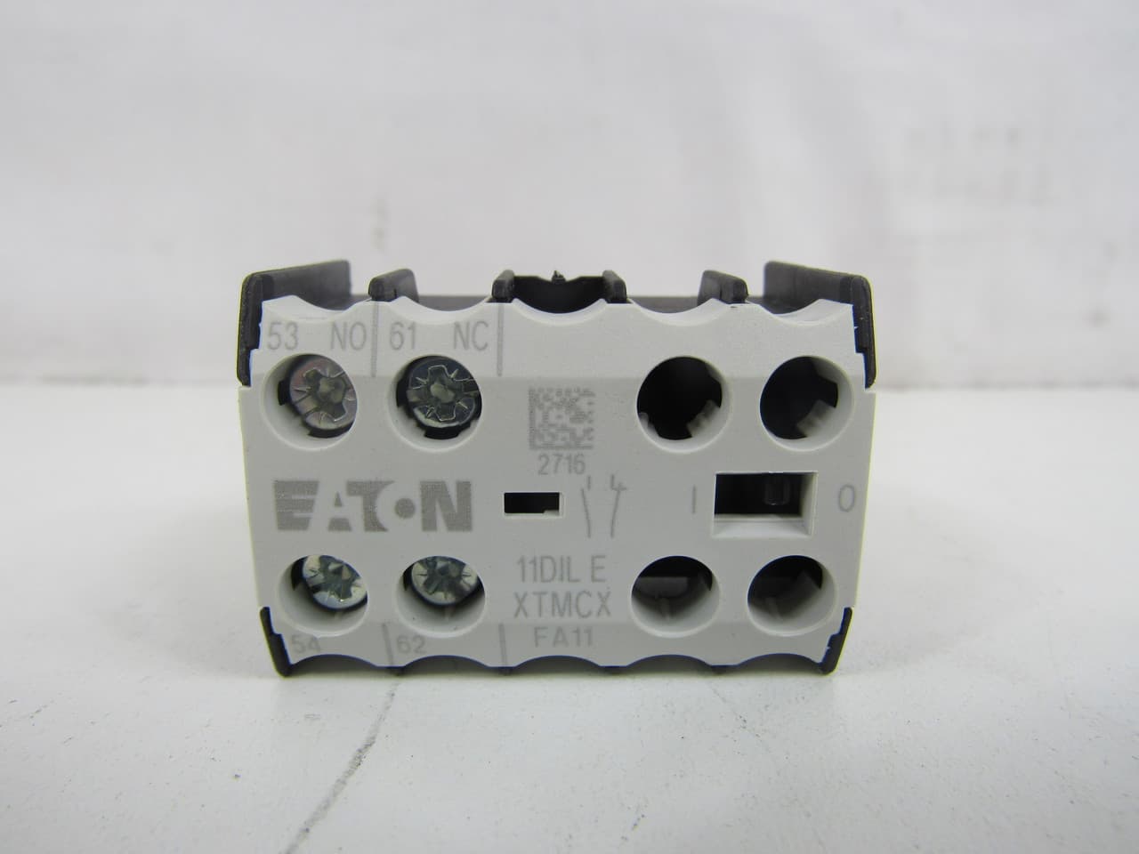 Eaton XTMCXFA11 XTMCXFA11 Eaton - Miniature Contactor Accessory - Auxiliary Contact, Two-pole, Screw terminals, 1NO-1NC contact configuration, 10A conventional thermal rating, Front mounting, used with XTRM miniature control relays XTMCXFA11 Eaton XTMCXFA11 XTMCXFA11 Eaton - Miniature Contactor Accessory - Auxiliary Contact, Two-pole, Screw terminals, 1NO-1NC contact configuration, 10A conventional thermal rating, Front mounting, used with XTRM miniature control relays XTMCXFA11