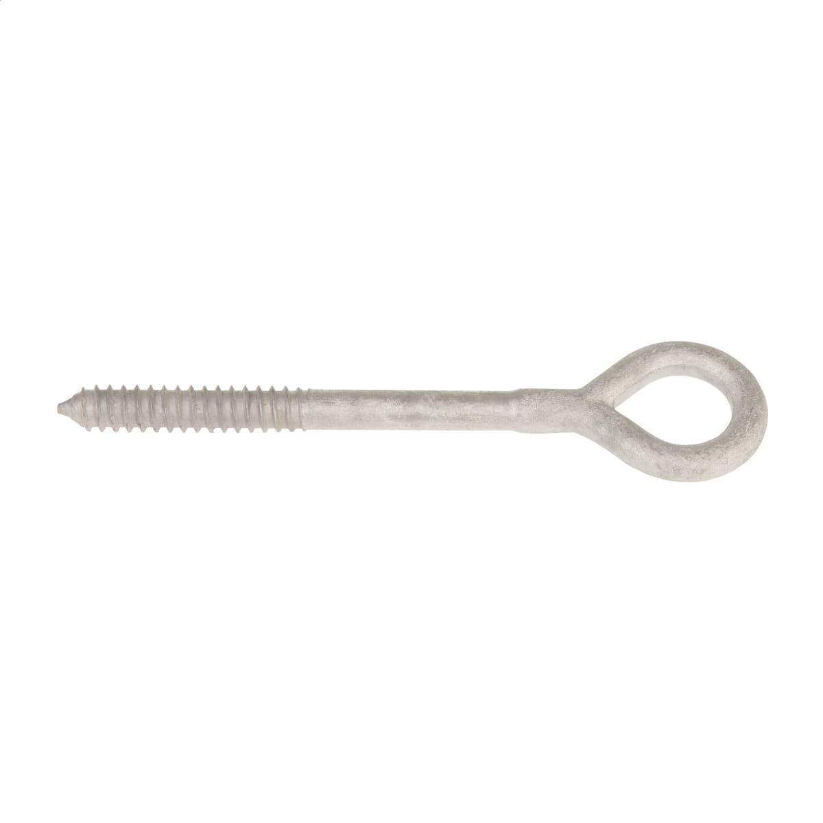 Hubbell 8777 Hookeye screw, 3/8" diameter gimlet thread, 3 1/2" long shank below the eye with 2 1/2" thread length. Internal eye is 3/4" with 5/16" opening. Galvanized per ASTM A-153. Hubbell 8777 Hookeye screw, 3/8" diameter gimlet thread, 3 1/2" long shank below the eye with 2 1/2" thread length. Internal eye is 3/4" with 5/16" opening. Galvanized per ASTM A-153.