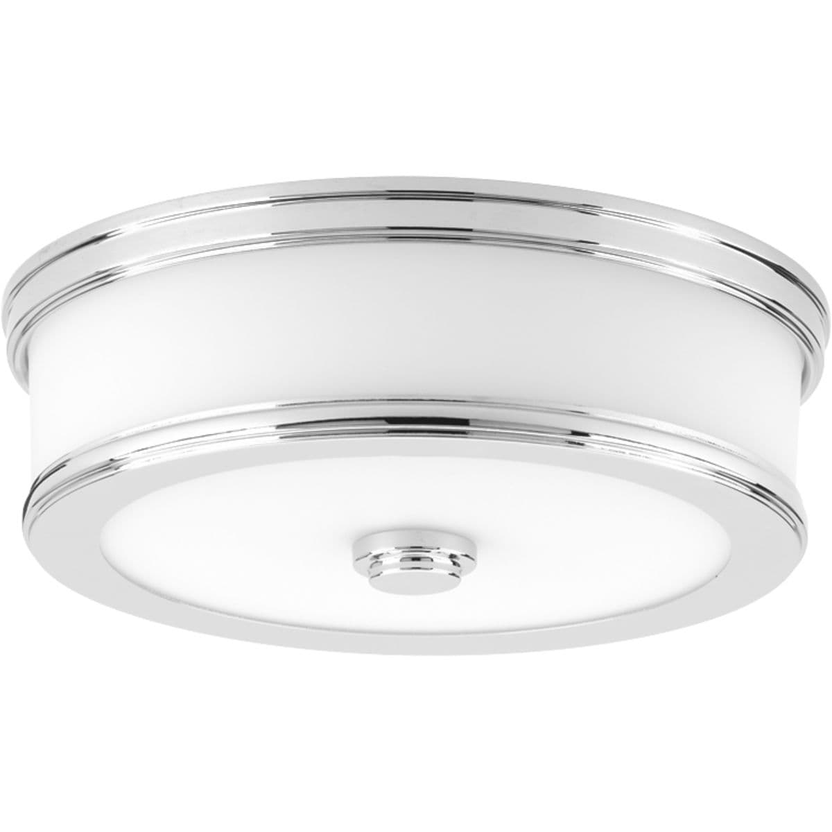 Hubbell P350085-015-30 Featuring a sleek and slim appearance, Bezel LED is an architectural series of flush mount options. Etched white glass is accented by a metal trim in a metallic finish. The glass shade is illuminated on both the bottom and sides to provide a pleasing ligh Hubbell P350085-015-30 Featuring a sleek and slim appearance, Bezel LED is an architectural series of flush mount options. Etched white glass is accented by a metal trim in a metallic finish. The glass shade is illuminated on both the bottom and sides to provide a pleasing ligh