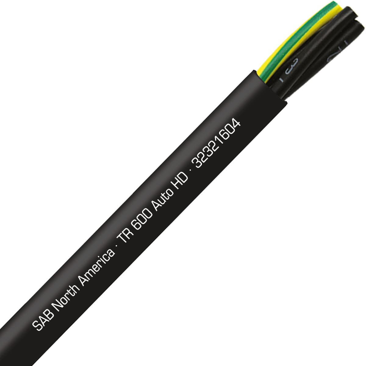 SAB 32321604 TR 600 Auto HD - 16 AWG/4c, continuous flex exposed run TPE tray cable, UL, CSA, CE, RoHS SAB 32321604 TR 600 Auto HD - 16 AWG/4c, continuous flex exposed run TPE tray cable, UL, CSA, CE, RoHS