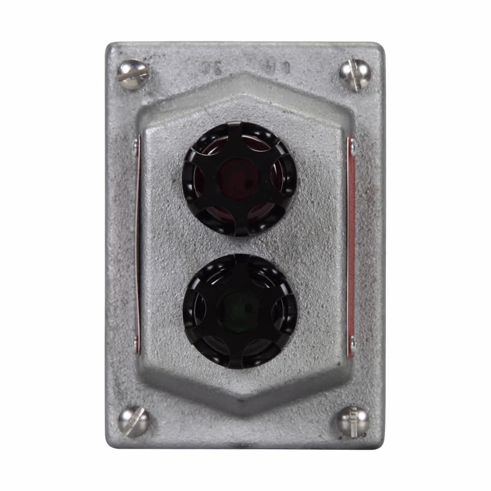 Eaton DSD947 J1 J11 Eaton Crouse-Hinds series DSD pilot light cover and device sub-assembly, Red/blue, Feraloy iron alloy, Factory sealed, Two pilot lights Eaton DSD947 J1 J11 Eaton Crouse-Hinds series DSD pilot light cover and device sub-assembly, Red/blue, Feraloy iron alloy, Factory sealed, Two pilot lights