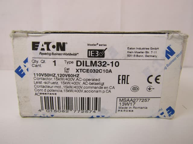 XTCE032C10A Part Image. Manufactured by Eaton.