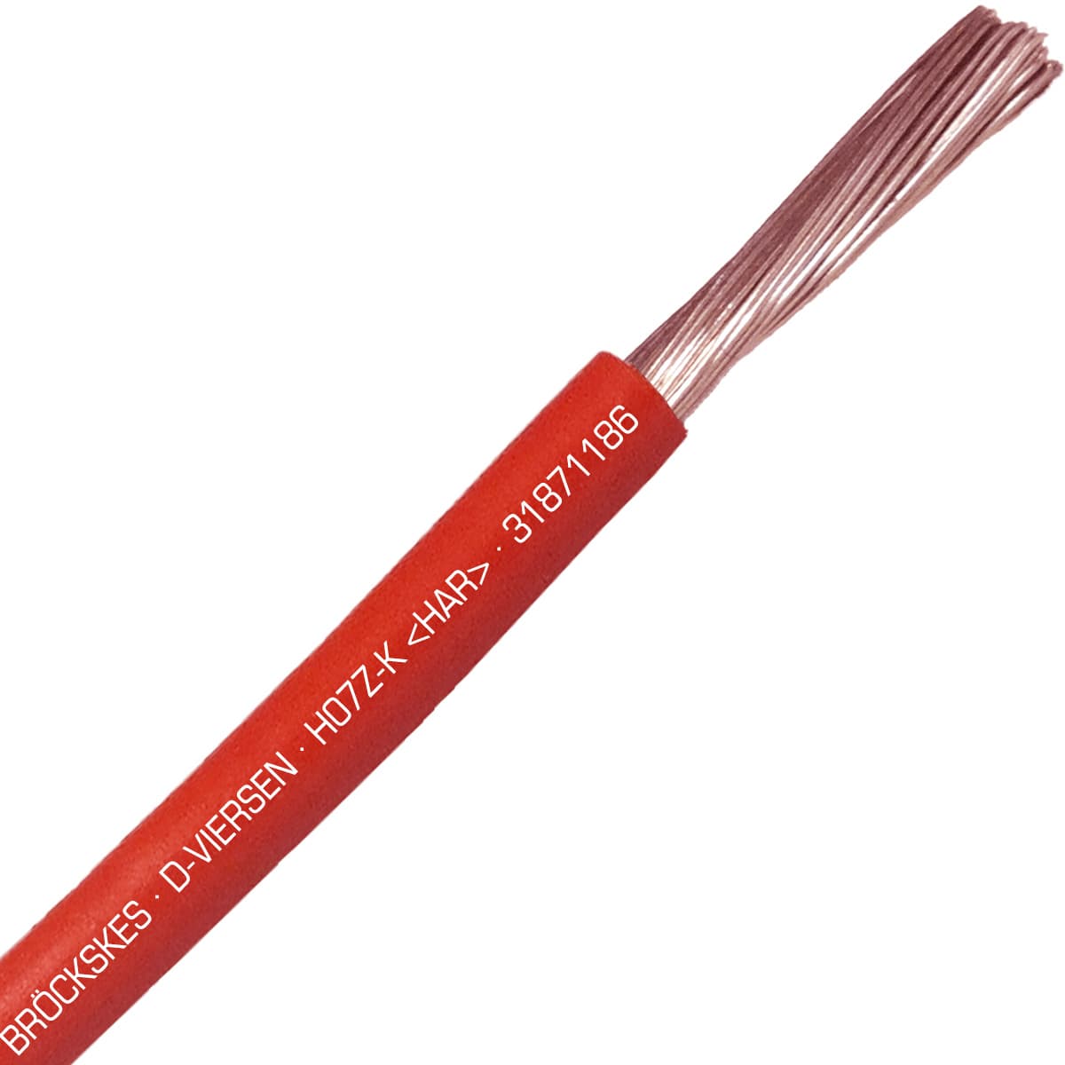 SAB 31871186 H07Z-K (HAR/CE) - 12 AWG halogen-free hook-up wire, Red SAB 31871186 H07Z-K (HAR/CE) - 12 AWG halogen-free hook-up wire, Red