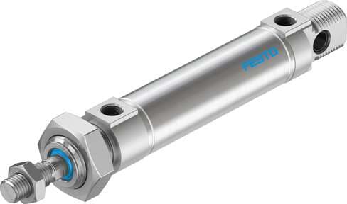Festo 19221 standards-based cylinder DSNU-25-50-P-A Based on DIN ISO 6432, for proximity sensing. Various mounting options, with or without additional mounting components. With elastic cushioning rings in the end positions. Stroke: 50 mm, Piston diameter: 25 mm, Pist Festo 19221 standards-based cylinder DSNU-25-50-P-A Based on DIN ISO 6432, for proximity sensing. Various mounting options, with or without additional mounting components. With elastic cushioning rings in the end positions. Stroke: 50 mm, Piston diameter: 25 mm, Pist