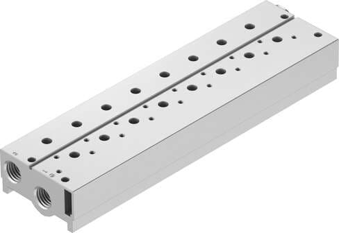 Festo 8026312 manifold block VABM-B10-25S-N38-8-P3 Grid dimension: 27,5 mm, Assembly position: Any, Max. number of valve positions: 8, Corrosion resistance classification CRC: 2 - Moderate corrosion stress, Product weight: 1083 g Festo 8026312 manifold block VABM-B10-25S-N38-8-P3 Grid dimension: 27,5 mm, Assembly position: Any, Max. number of valve positions: 8, Corrosion resistance classification CRC: 2 - Moderate corrosion stress, Product weight: 1083 g