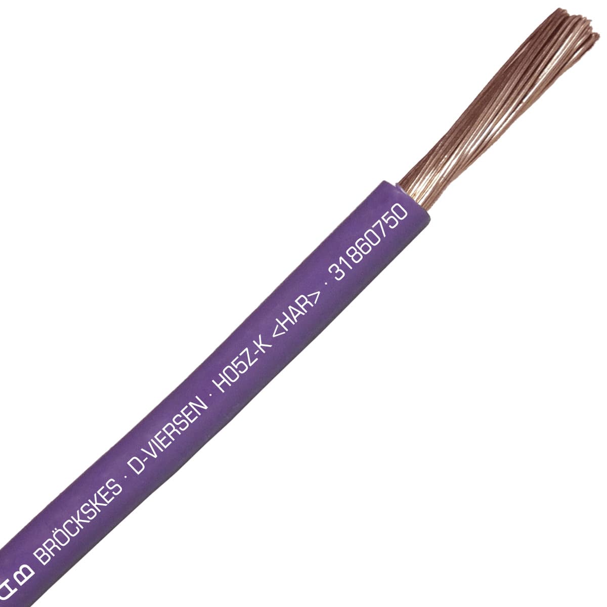 SAB 31860750 H05Z-K (HAR/CE) - 20 AWG hook-up wire, Violet SAB 31860750 H05Z-K (HAR/CE) - 20 AWG hook-up wire, Violet