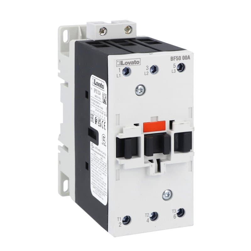 Lovato Electric BF5000A024 BF5000A024 Lovato - Three-pole contactor, IEC operating current Ie (AC3) = 50A, AC coil 50/60Hz, 24VAC Lovato Electric BF5000A024 BF5000A024 Lovato - Three-pole contactor, IEC operating current Ie (AC3) = 50A, AC coil 50/60Hz, 24VAC