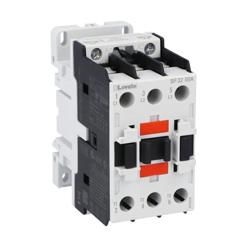 Lovato Electric BF3200A042 BF3200A042 Lovato - Three-pole contactor, IEC operating current Ie (AC3) = 32A, AC coil 50/60Hz, 42VAC Lovato Electric BF3200A042 BF3200A042 Lovato - Three-pole contactor, IEC operating current Ie (AC3) = 32A, AC coil 50/60Hz, 42VAC