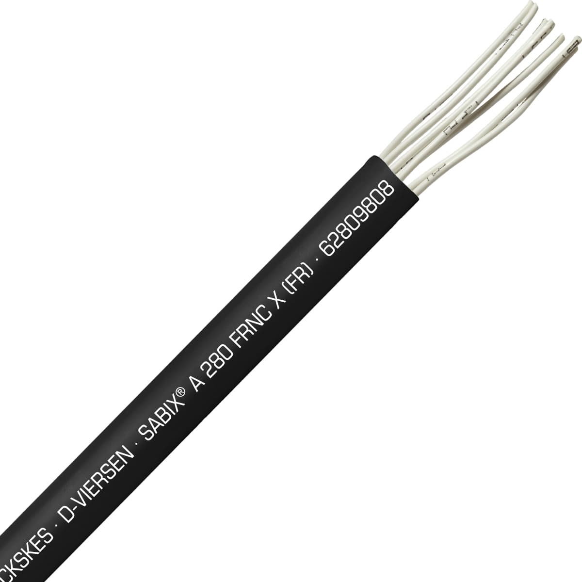 SAB 62809808 SABIX A 280 FRNC X (FR) -16 AWG/8c, halogen-free fire resistant control cable, CE, RoHS SAB 62809808 SABIX A 280 FRNC X (FR) -16 AWG/8c, halogen-free fire resistant control cable, CE, RoHS