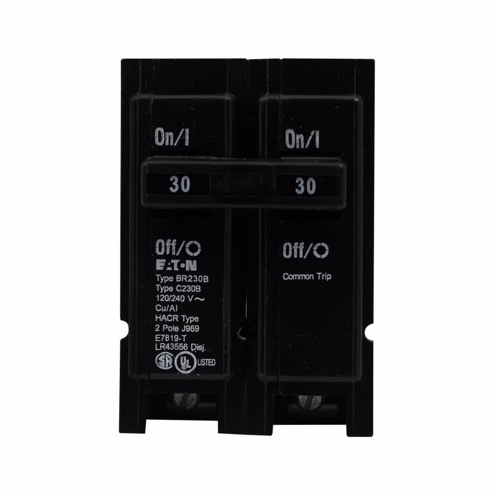 Eaton BR240B BR240B Eaton - Eaton BR thermal magnetic circuit breaker,Type BR 1-Inch plug-on circuit breaker,Tapped molded opening, special application,40 A,10 kAIC,Two-pole,120/240V,BR,Common breaker trip,#14-4 AWG Cu/Al,Q28,BR,Type BR Loadcenters Eaton BR240B BR240B Eaton - Eaton BR thermal magnetic circuit breaker,Type BR 1-Inch plug-on circuit breaker,Tapped molded opening, special application,40 A,10 kAIC,Two-pole,120/240V,BR,Common breaker trip,#14-4 AWG Cu/Al,Q28,BR,Type BR Loadcenters