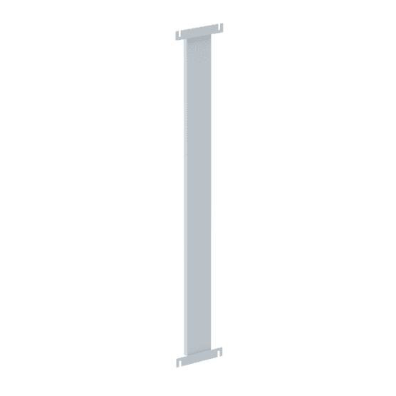 Hoffman AU72FP Universal Free-Stand Filler Panel, 60.00x10.50, White, Steel Hoffman AU72FP Universal Free-Stand Filler Panel, 60.00x10.50, White, Steel