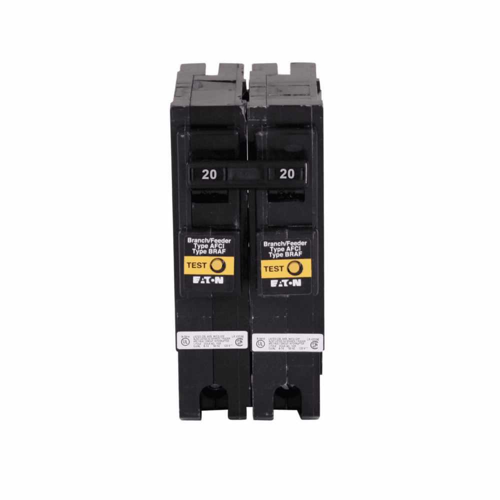 Eaton BRL220AF BRL220AF Eaton - Eaton BR AFCI circuit breaker, FIRE-GUARD AFCI Circuit Breaker, 20 A, 10 kAIC, Two-pole, 120 V,120/240 V, BR, Common trip, #14-4 AWG Cu/Al, Type BR Loadcenters Eaton BRL220AF BRL220AF Eaton - Eaton BR AFCI circuit breaker, FIRE-GUARD AFCI Circuit Breaker, 20 A, 10 kAIC, Two-pole, 120 V,120/240 V, BR, Common trip, #14-4 AWG Cu/Al, Type BR Loadcenters