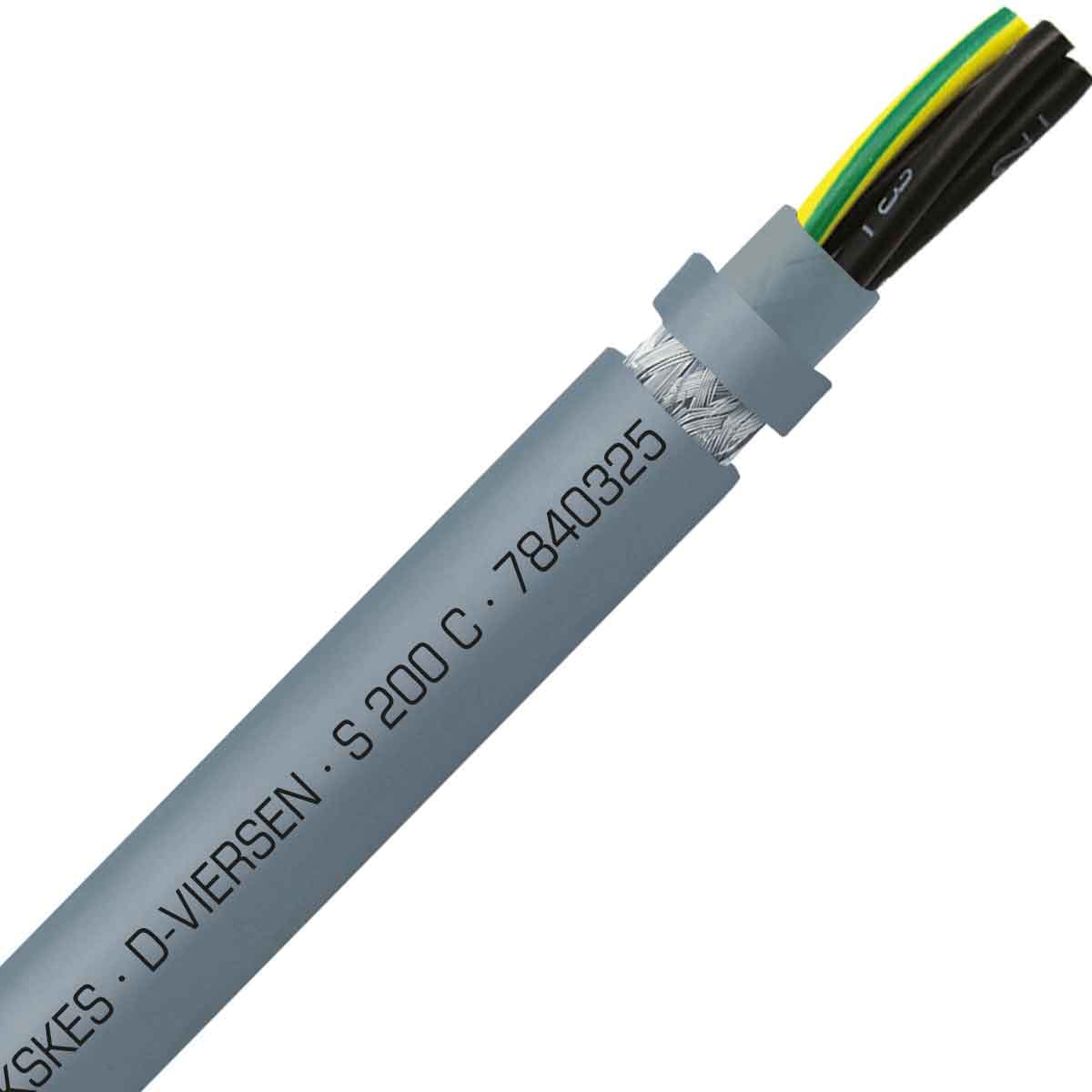 SAB 7840325 S 200 C - 14 AWG/3c, shielded halogen free continuous flex oil resistant control cable, CE, RoHS SAB 7840325 S 200 C - 14 AWG/3c, shielded halogen free continuous flex oil resistant control cable, CE, RoHS