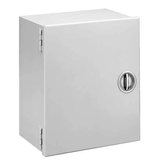 Hoffman A30N248LP Hinged-Cover with Recessed Handle, Type 1, 30.00x24.00x8.62, Gray, Steel Hoffman A30N248LP Hinged-Cover with Recessed Handle, Type 1, 30.00x24.00x8.62, Gray, Steel