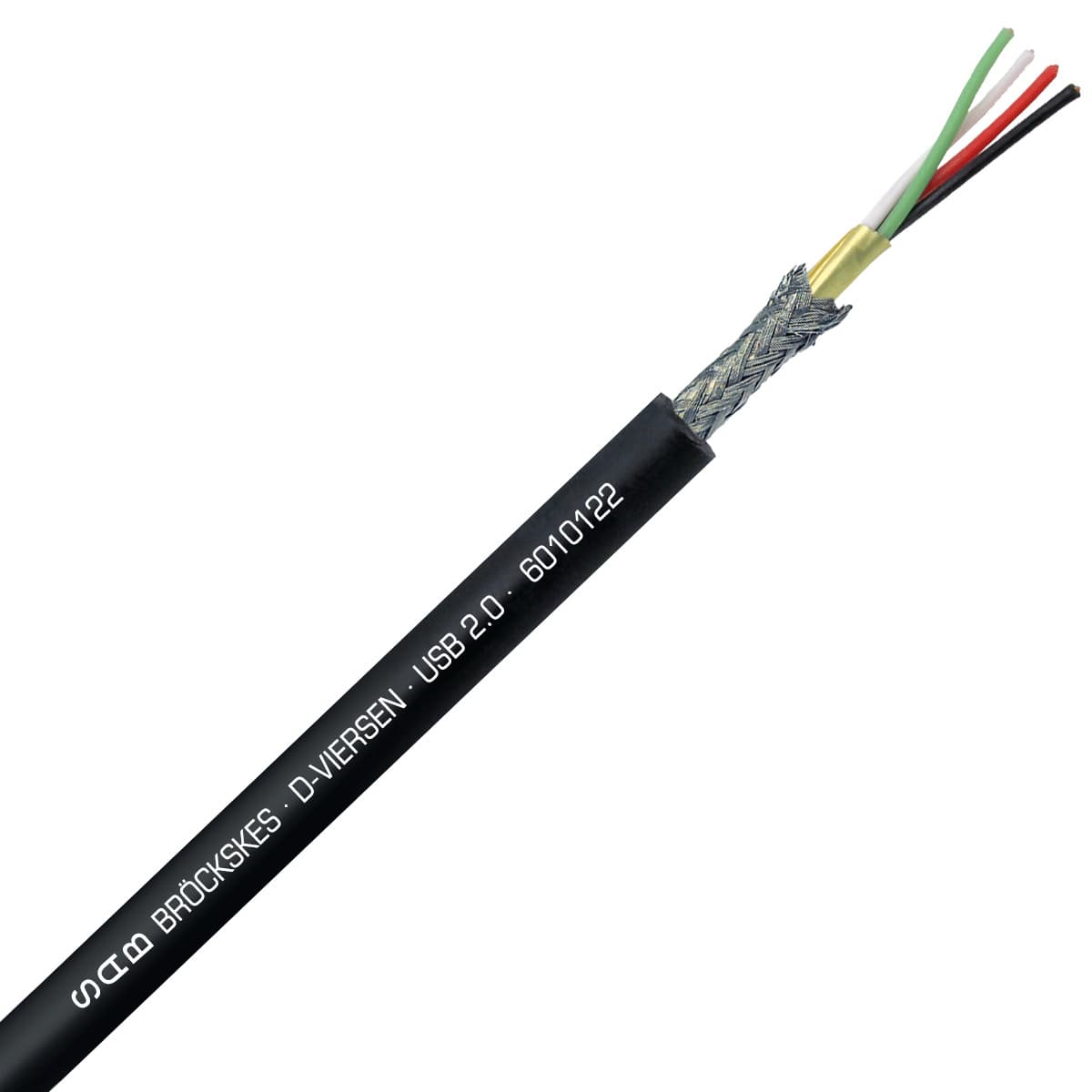 SAB 6010122 USB 2.0 - (2x0.22mm²) ST + 2x0.50mm², flexible USB 2.0 cable, CE, RoHS SAB 6010122 USB 2.0 - (2x0.22mm²) ST + 2x0.50mm², flexible USB 2.0 cable, CE, RoHS
