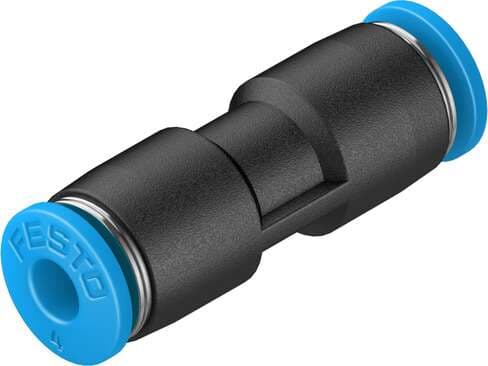 Festo 153031 push-in connector QS-4 Size: Standard, Nominal size: 2,6 mm, Assembly position: Any, Container size: 10, Design structure: Push/pull principle Festo 153031 push-in connector QS-4 Size: Standard, Nominal size: 2,6 mm, Assembly position: Any, Container size: 10, Design structure: Push/pull principle