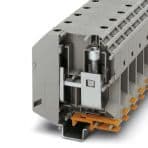 Phoenix Contact 3010110 High-current terminal block, nom. voltage: 1000 V, nominal current: 309 A, connection method: Screw connection, number of connections: 2, cross section: 35 mm² - 150 mm², AWG: 2 - 300 kcmil, width: 31 mm, height: 107.3 mm, color: gray, mounting type: NS 3 Phoenix Contact 3010110 High-current terminal block, nom. voltage: 1000 V, nominal current: 309 A, connection method: Screw connection, number of connections: 2, cross section: 35 mm² - 150 mm², AWG: 2 - 300 kcmil, width: 31 mm, height: 107.3 mm, color: gray, mounting type: NS 3