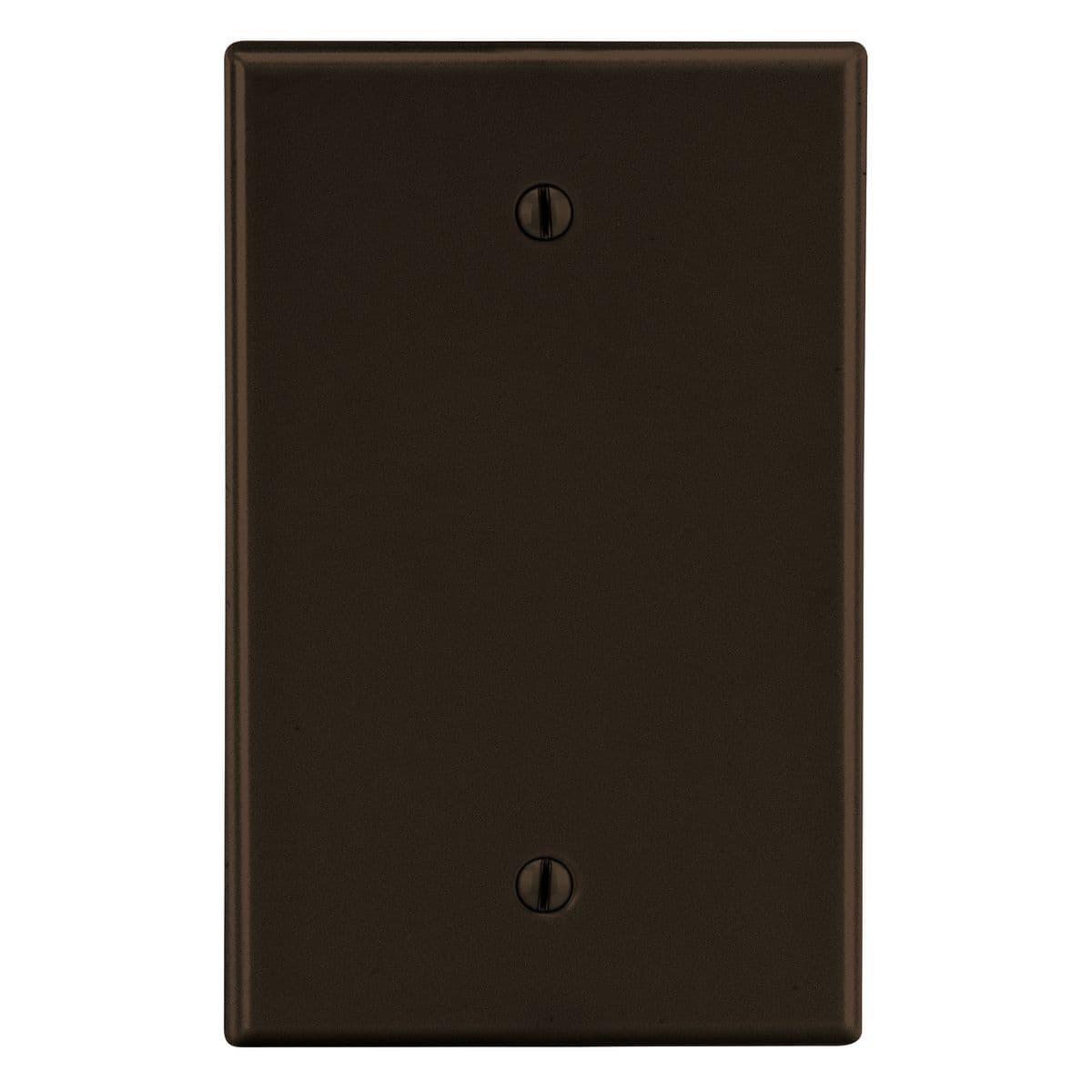 Hubbell PJ13 Wallplate, Mid-Size 1-Gang, Box Mount Blank, Brown ; High-impact, self-extinguishing polycarbonate material ; More Rigid ; Sharp lines and less dimpling ; Smooth satin finish ; Blends into wall with an optimum finish ; Smooth Satin Finish Hubbell PJ13 Wallplate, Mid-Size 1-Gang, Box Mount Blank, Brown ; High-impact, self-extinguishing polycarbonate material ; More Rigid ; Sharp lines and less dimpling ; Smooth satin finish ; Blends into wall with an optimum finish ; Smooth Satin Finish