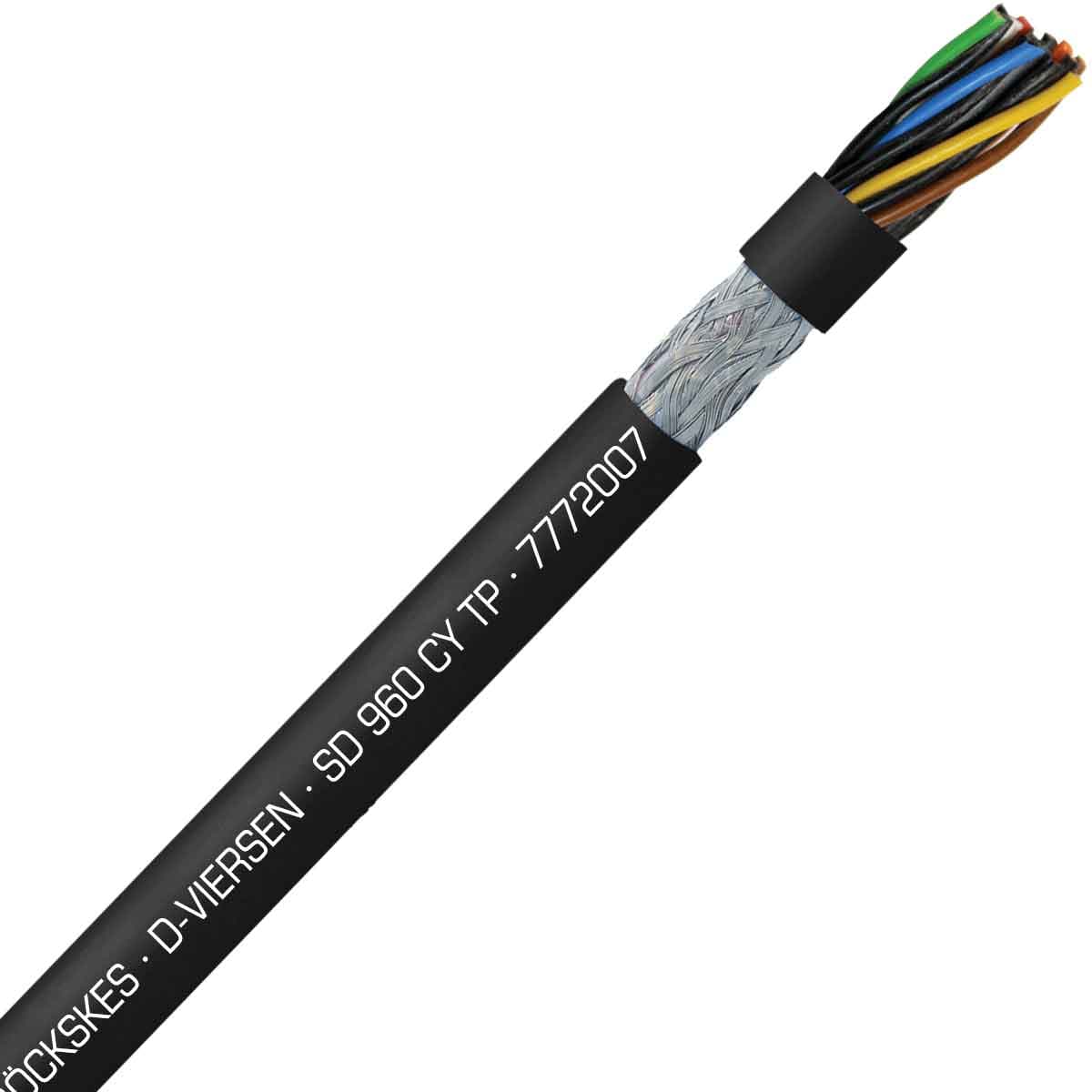 SAB 7772007 S 960 CY TP - 20 AWG/7pr, shielded oil resistant continuous flex PVC paired data cable, UL, CE, RoHS SAB 7772007 S 960 CY TP - 20 AWG/7pr, shielded oil resistant continuous flex PVC paired data cable, UL, CE, RoHS