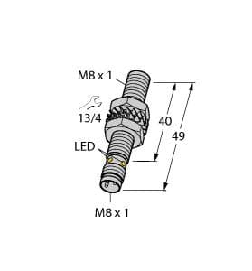 BI2U-EG08-AN6X-V1131 Part Image. Manufactured by Turck.