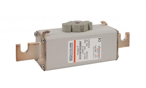Mersen A086710 A086710 Mersen - Square Body High-Speed Fuse Protistor® Size 121 gR 750VDC IEC 200A With Striker Open Slot Blades Mersen A086710 A086710 Mersen - Square Body High-Speed Fuse Protistor® Size 121 gR 750VDC IEC 200A With Striker Open Slot Blades