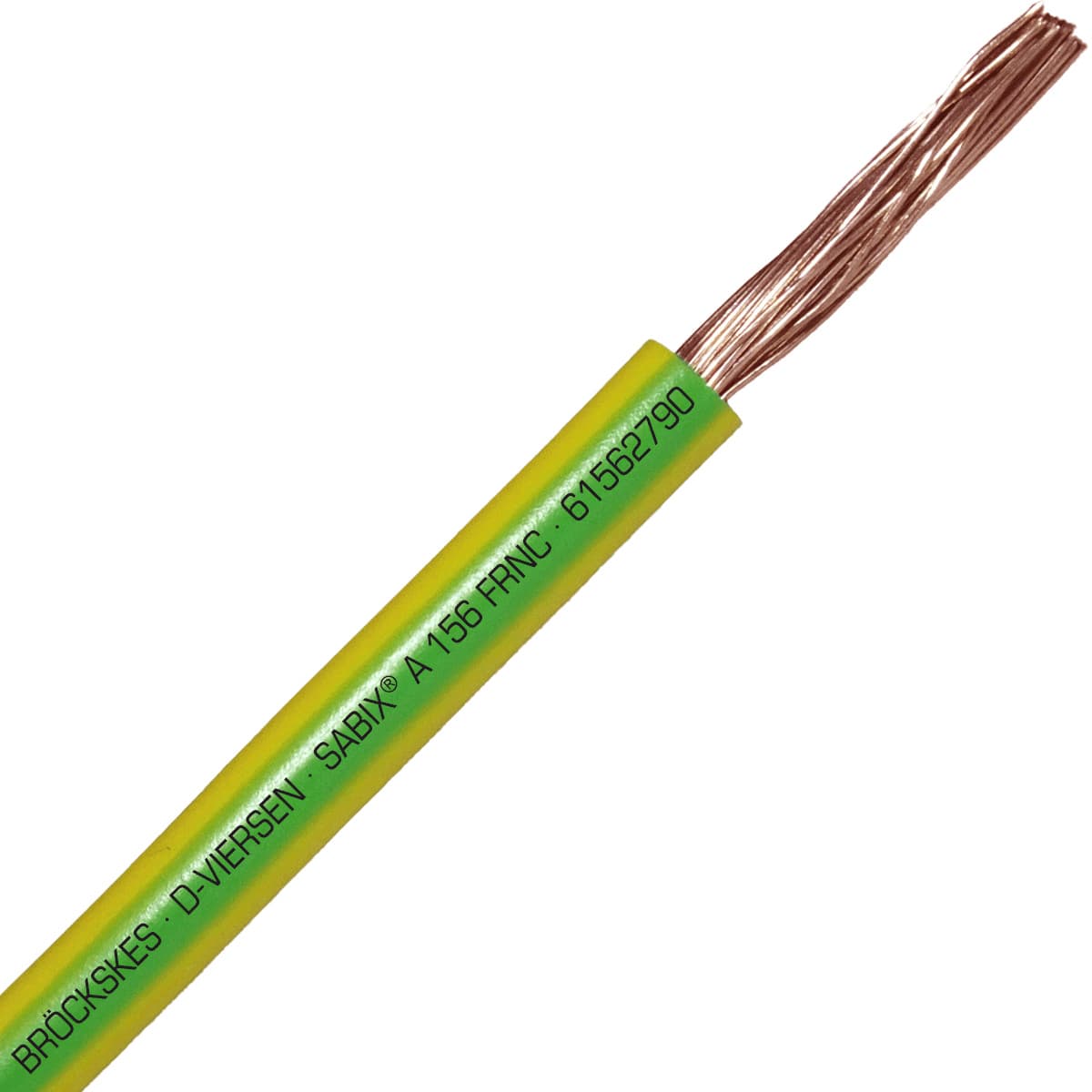 SAB 61562790 SABIX A 156 FRNC - 4 AWG/1c, flame retardant halogen-free 750V green/yellow hook-up wire, CE, RoHS SAB 61562790 SABIX A 156 FRNC - 4 AWG/1c, flame retardant halogen-free 750V green/yellow hook-up wire, CE, RoHS