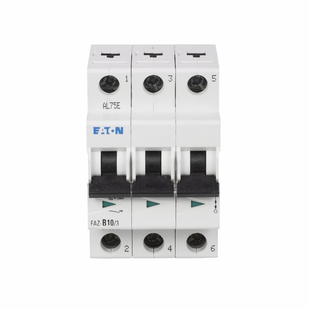 Eaton FAZ-B10/3 FAZ-B10/3 Eaton - UL 1077 Industrial Miniature Circuit Breaker - Supplementary Protector Eaton FAZ-B10/3 FAZ-B10/3 Eaton - UL 1077 Industrial Miniature Circuit Breaker - Supplementary Protector