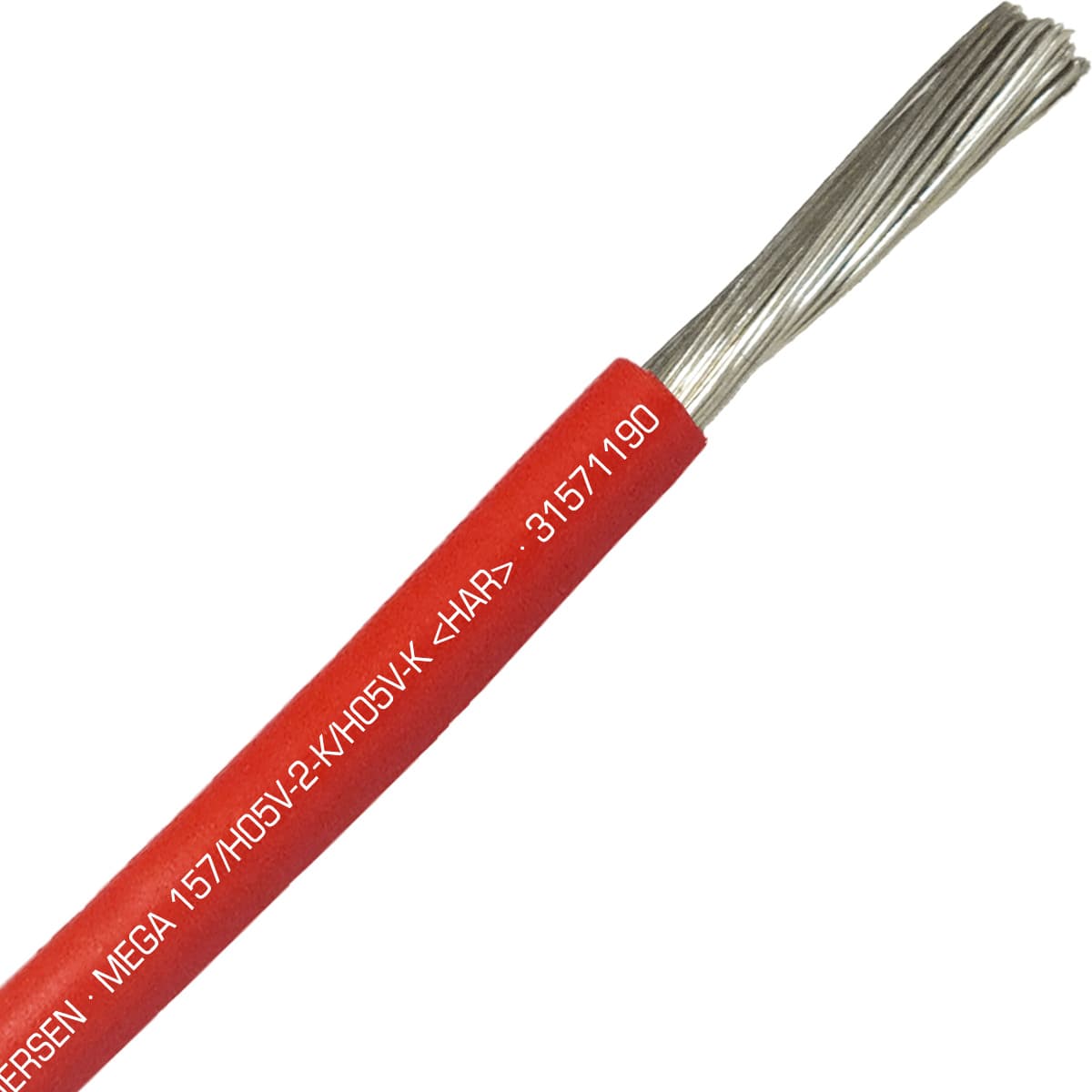 SAB 31571190 MEGA 157/H05V2-K/H05V-K (HAR/UL/CSA/CE) - 4 AWG hook-up wire, Red SAB 31571190 MEGA 157/H05V2-K/H05V-K (HAR/UL/CSA/CE) - 4 AWG hook-up wire, Red