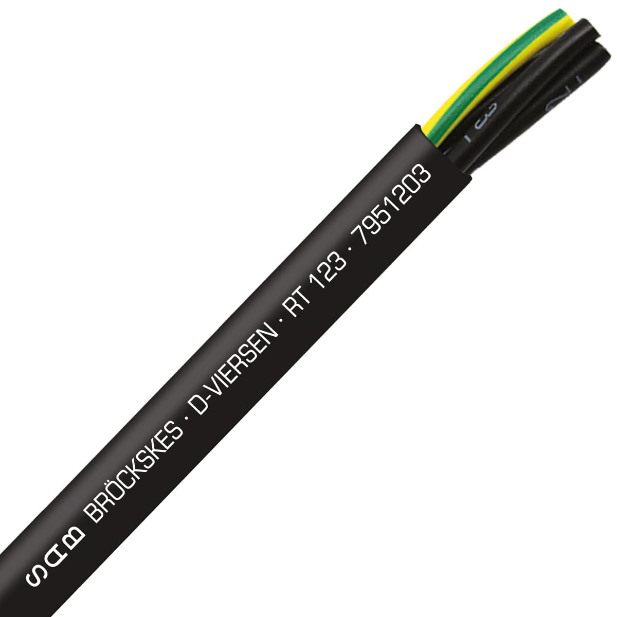 SAB 7951203 RT 123 - 12 AWG/3c, PUR rugged and dependable robot/track cable, �450� torsion SAB 7951203 RT 123 - 12 AWG/3c, PUR rugged and dependable robot/track cable, �450� torsion