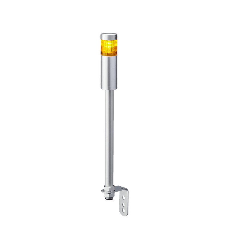 Patlite LR4-102LJNU-Y 40mm 1-tier Signal Tower, 24V DC, Pole Mount with L Bracket and Cable, No Flashing/Buzzer, Silver body, Blue LED Module Patlite LR4-102LJNU-Y 40mm 1-tier Signal Tower, 24V DC, Pole Mount with L Bracket and Cable, No Flashing/Buzzer, Silver body, Blue LED Module