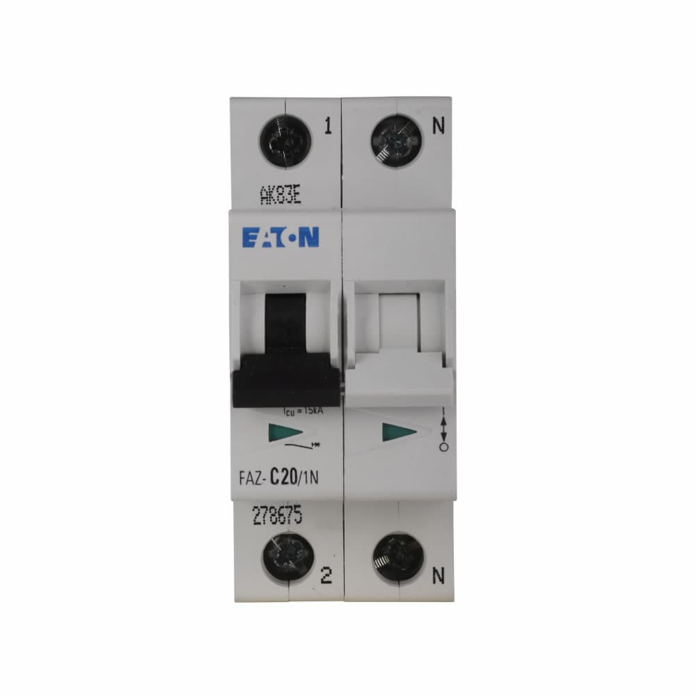 Eaton FAZ-C50/1N FAZ-C50/1N Eaton - UL 1077 Industrial Miniature Circuit Breaker - Supplementary Protector Eaton FAZ-C50/1N FAZ-C50/1N Eaton - UL 1077 Industrial Miniature Circuit Breaker - Supplementary Protector