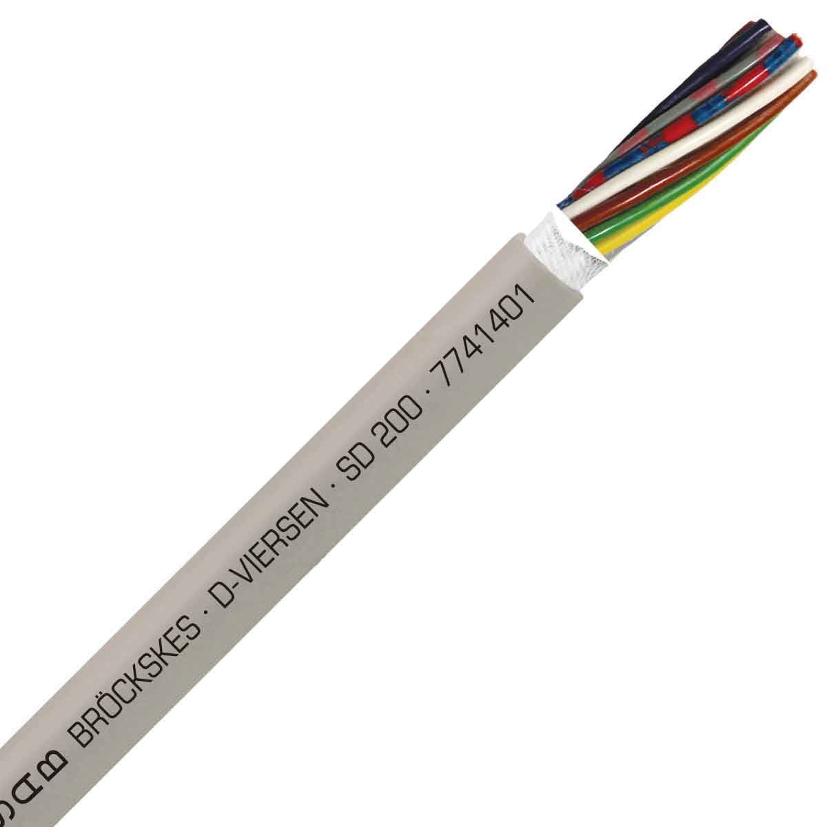 SAB 7741401 SD 200 - 26 AWG/14c, halogen free continuous flex oil resistant data & control cable, CE, RoHS SAB 7741401 SD 200 - 26 AWG/14c, halogen free continuous flex oil resistant data & control cable, CE, RoHS