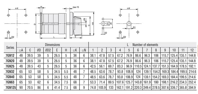 7GN32108O Part Image. Manufactured by Lovato Electric.