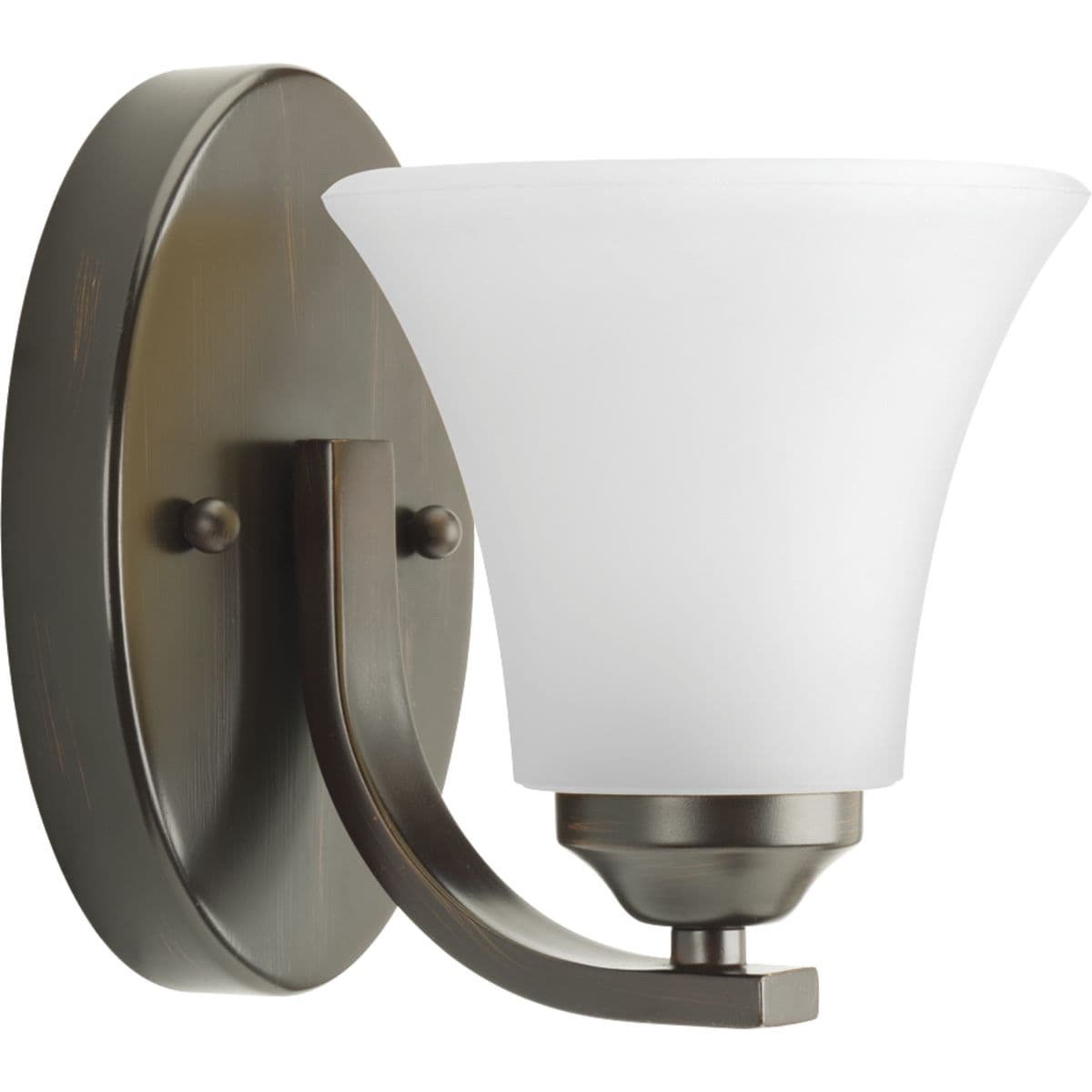 Hubbell P2008-20W Adorn features a sweeping arced arm that supports elegant, tapered glass shade. This one-light bath fixture is finished in Antique Bronze with etched glass. It can be installed with shades facing either up or downwards. Adorn coordinates great with the Jo Hubbell P2008-20W Adorn features a sweeping arced arm that supports elegant, tapered glass shade. This one-light bath fixture is finished in Antique Bronze with etched glass. It can be installed with shades facing either up or downwards. Adorn coordinates great with the Jo