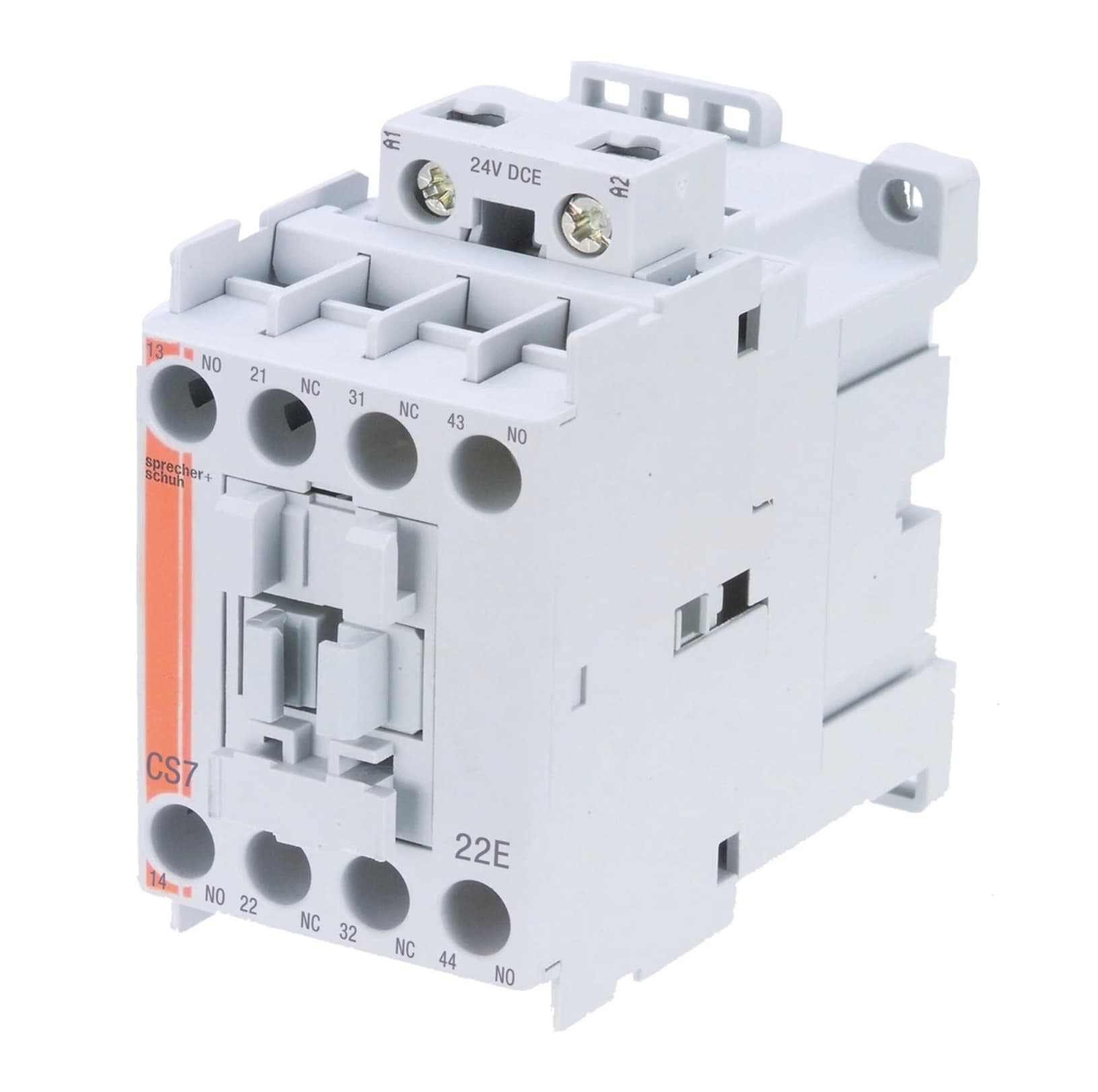 Sprecher + Schuh CS7-51E-24Z Sprecher + Schuh CS7-51E-24Z - CS7 Control Relay 6-Pole, 4NO + 1NO 1NC Aux, 24V 50/60Hz AC Sprecher + Schuh CS7-51E-24Z Sprecher + Schuh CS7-51E-24Z - CS7 Control Relay 6-Pole, 4NO + 1NO 1NC Aux, 24V 50/60Hz AC