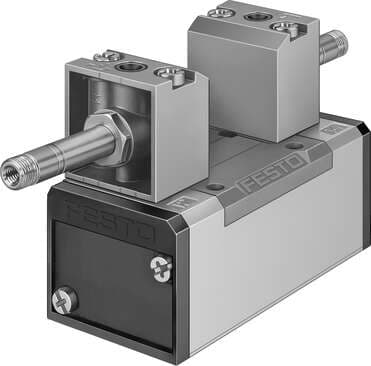 Festo 151872 solenoid valve JMFDH-5/2-D-3-C With manual override. Valve function: 5/2 bistable-dominant, Type of actuation: electrical, Width: 65 mm, Standard nominal flow rate: 4500 l/min, Operating pressure: 2 - 10 bar Festo 151872 solenoid valve JMFDH-5/2-D-3-C With manual override. Valve function: 5/2 bistable-dominant, Type of actuation: electrical, Width: 65 mm, Standard nominal flow rate: 4500 l/min, Operating pressure: 2 - 10 bar