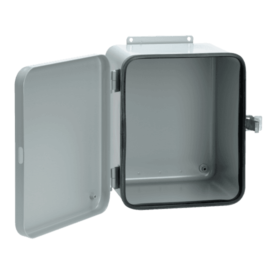 Hoffman A12104DL Removable Hinge, Quick-Release Latch, Contoured, Type 12, 12x10x4, Gray, Steel Hoffman A12104DL Removable Hinge, Quick-Release Latch, Contoured, Type 12, 12x10x4, Gray, Steel