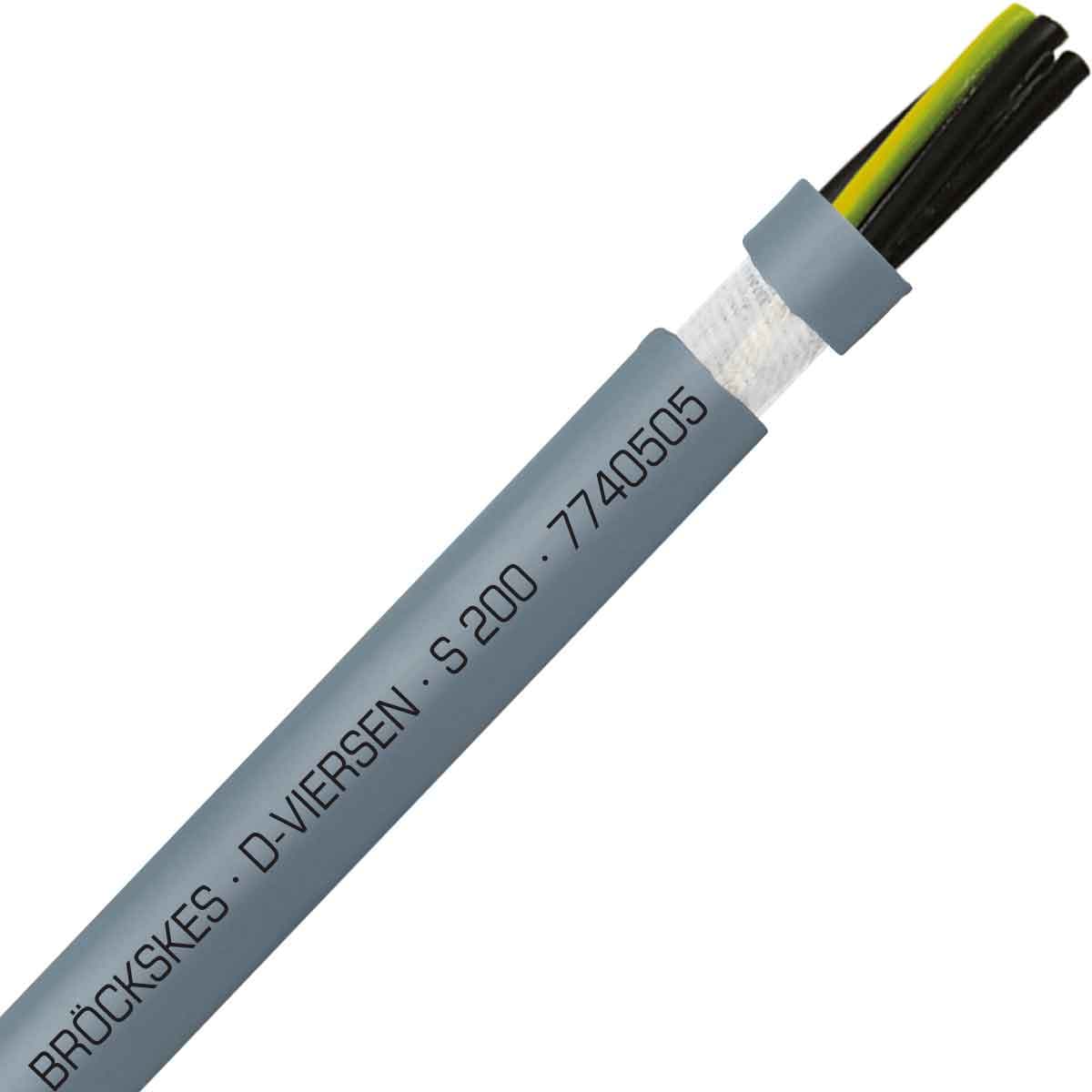 SAB 7740505 S 200 - 20 AWG/5c, halogen free continuous flex oil resistant data & control cable, CE, RoHS SAB 7740505 S 200 - 20 AWG/5c, halogen free continuous flex oil resistant data & control cable, CE, RoHS