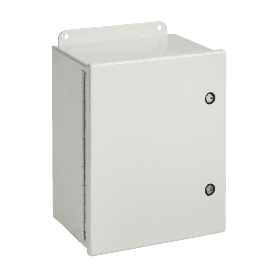 Hoffman A604CHFL Continuous Hinge with Quarter-Turn Latch, Type 4, 6.00x4.00x3.00, Gray, Steel Hoffman A604CHFL Continuous Hinge with Quarter-Turn Latch, Type 4, 6.00x4.00x3.00, Gray, Steel