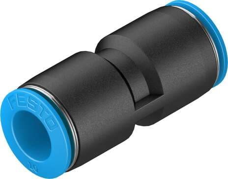 Festo 153034 push-in connector QS-10 Size: Standard, Nominal size: 6,7 mm, Assembly position: Any, Container size: 10, Design structure: Push/pull principle Festo 153034 push-in connector QS-10 Size: Standard, Nominal size: 6,7 mm, Assembly position: Any, Container size: 10, Design structure: Push/pull principle