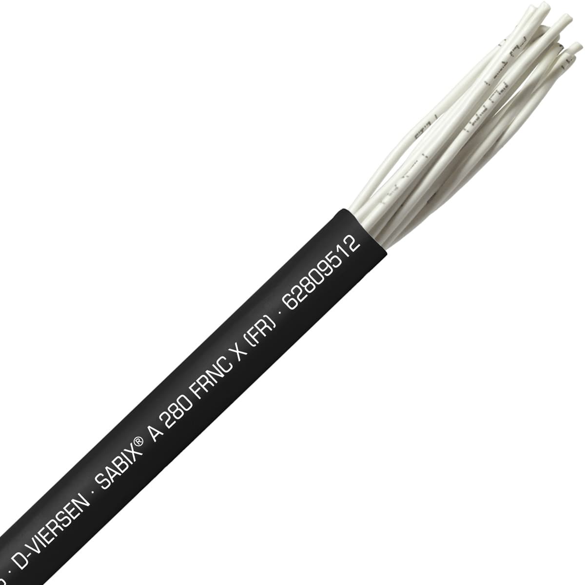 SAB 62809512 SABIX A 280 FRNC X (FR) -20 AWG/12c, halogen-free fire resistant control cable, CE, RoHS SAB 62809512 SABIX A 280 FRNC X (FR) -20 AWG/12c, halogen-free fire resistant control cable, CE, RoHS