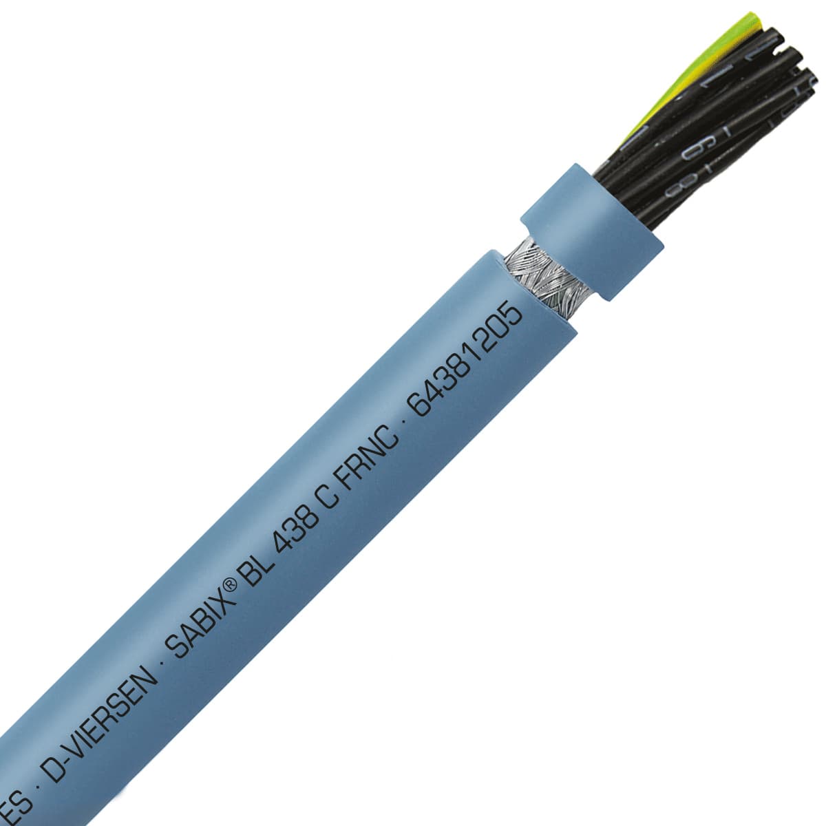 SAB 64381205 SABIX BL 438 C FRNC - 20 AWG/12c, shielded halogen-free flame retardant flexible control cable for shipboard, DNV-GL, CE, RoHS SAB 64381205 SABIX BL 438 C FRNC - 20 AWG/12c, shielded halogen-free flame retardant flexible control cable for shipboard, DNV-GL, CE, RoHS