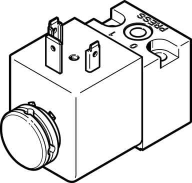 Festo 119603 pilot valve MDH-3/2-24VDC/42VAC Directly actuated, with solenoid coil and manual override, without plug socket. Valve function: 3/2 closed, monostable, Type of actuation: electrical, Width: 30 mm, Standard nominal flow rate: 50 l/min, Operating pressure: Festo 119603 pilot valve MDH-3/2-24VDC/42VAC Directly actuated, with solenoid coil and manual override, without plug socket. Valve function: 3/2 closed, monostable, Type of actuation: electrical, Width: 30 mm, Standard nominal flow rate: 50 l/min, Operating pressure: